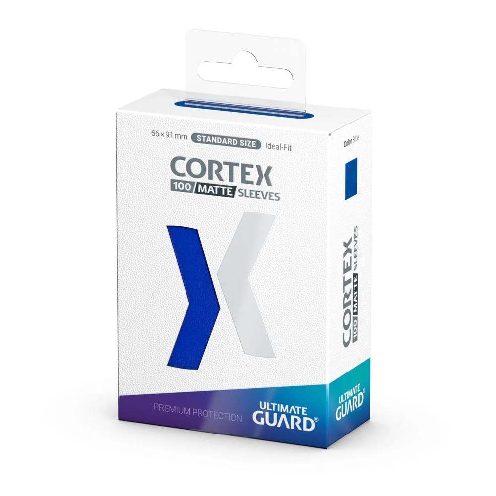 Ultimate Guard Cortex Sleeves Matte Standard Size 66 x 91 mm (100 Sleeves) - Blue